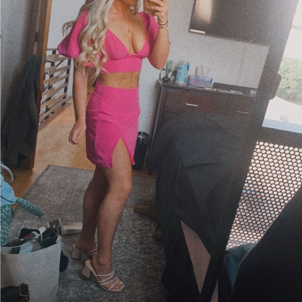 Shein Pink Matching Set